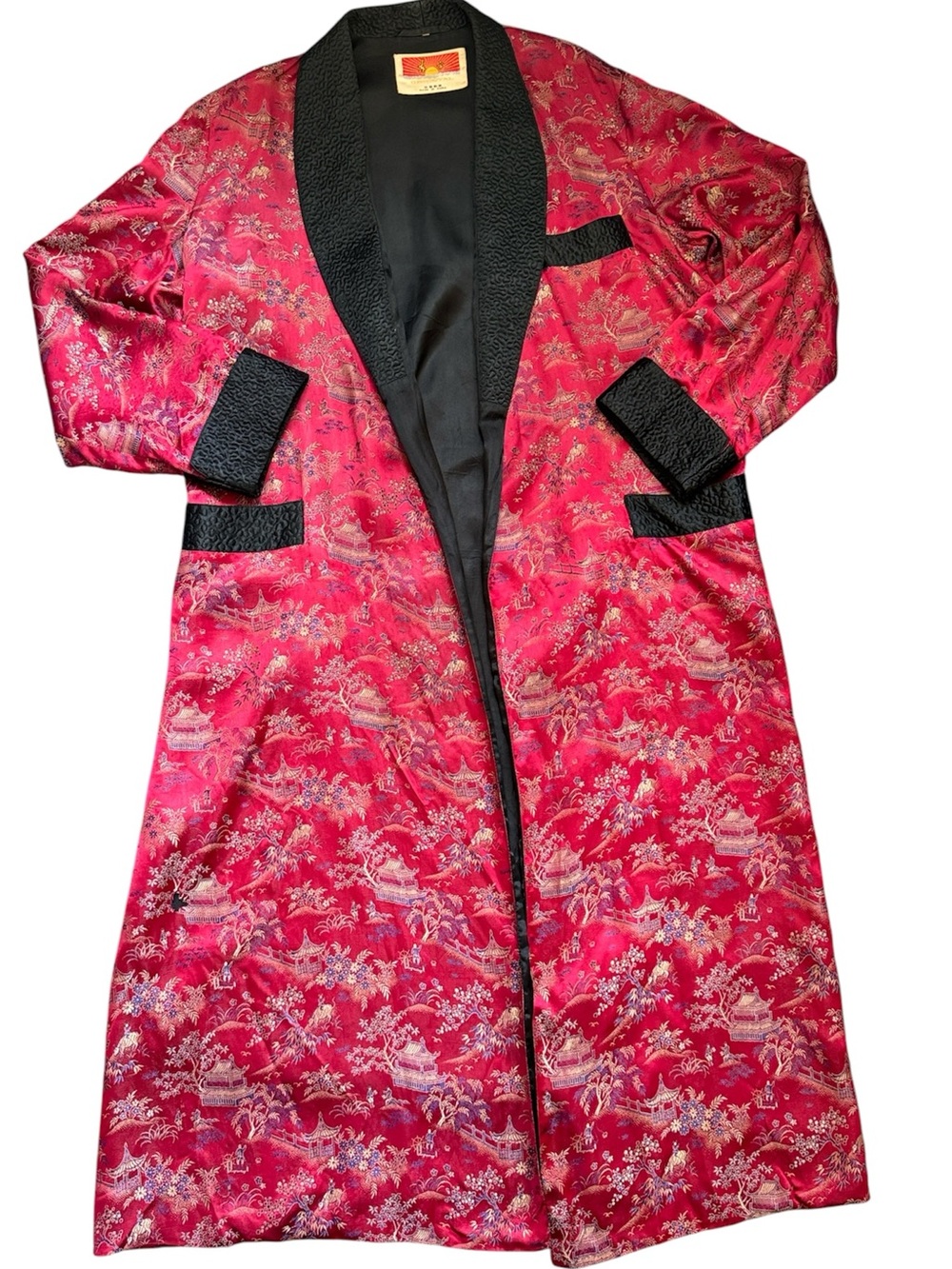 Vintage  Solz Squirrel Men's Kimono Smoking Jacket